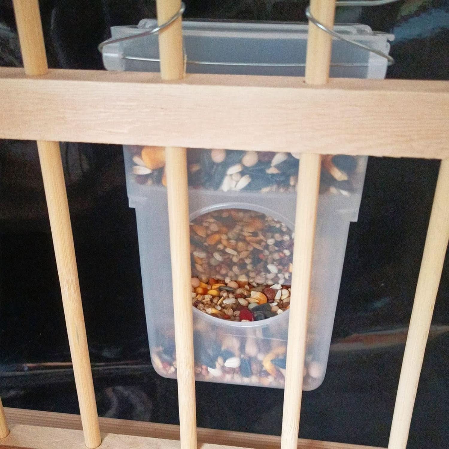 Automatic Bird Feeder for Pigeons, Parrots, Parakeets, Canaries, Cockatiels, and Finches - Cage Accessories and Supplies