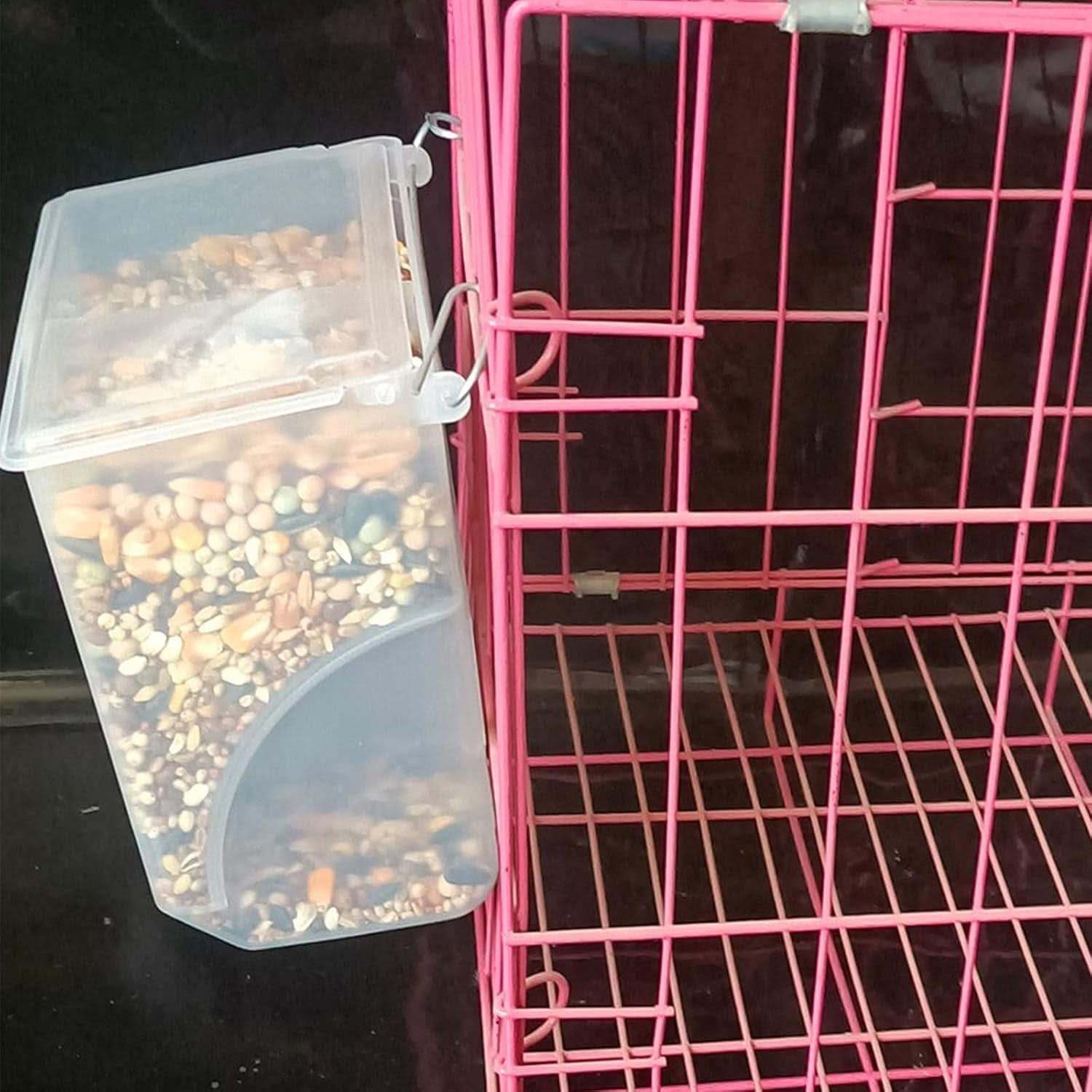 Automatic Bird Feeder for Pigeons, Parrots, Parakeets, Canaries, Cockatiels, and Finches - Cage Accessories and Supplies