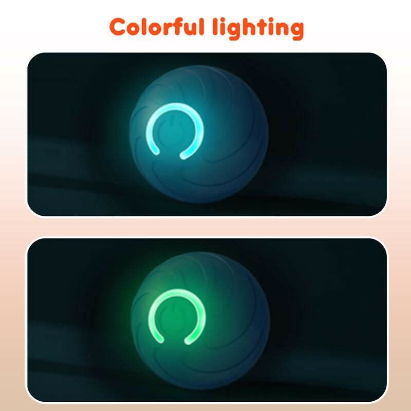 SPOVEN Intelligent Jumping Vibration Interactive Dog Ball, Automatic Sports Bouncing Ball Toy, Suitable for Small/Large Dogs, Durable Resistant Chewing Design, USB Rechargeable
