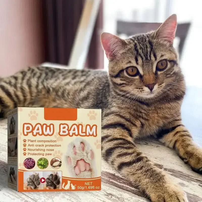 Paw Balm for Dogs and Cats - 50g Moisturizing Cream for Noses and Paws, Lick-Safe Protector for Extreme Weather Conditions