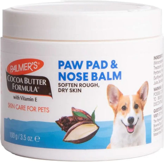 Cocoa Butter Formula Fragrance-Free Paw Pad and Nose Balm for Dogs - Skin Soothing Balm with Vitamin E for Dry Skin and Pads