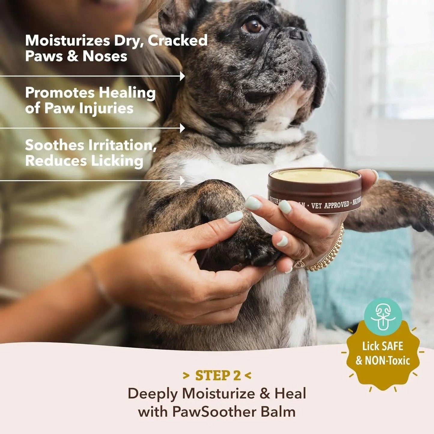 Pawtection Balm - Moisturizing Paw Protector for Dogs, Soothes Dry and Cracked Pads, Shields Against Extreme Weather, Ideal for Allergies and Itching (0.15 Oz Stick)