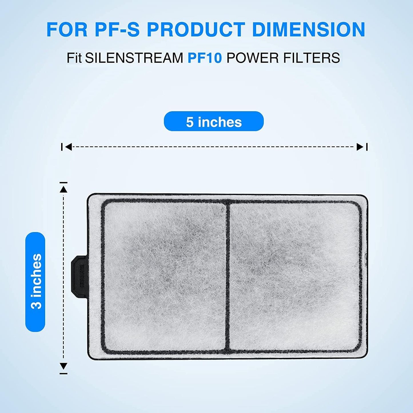 6-Pack PF-S Filter Cartridges for PF10 Power Filters