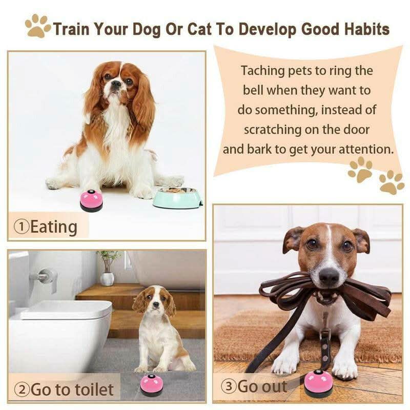 2-Pack Dog Door Bells for Effective Potty Training - Puppy Doorbell Jingle for Convenient Outdoor Access - Pet Accessories