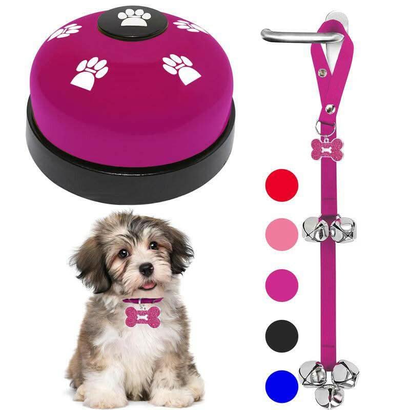 2-Pack Dog Door Bells for Effective Potty Training - Puppy Doorbell Jingle for Convenient Outdoor Access - Pet Accessories