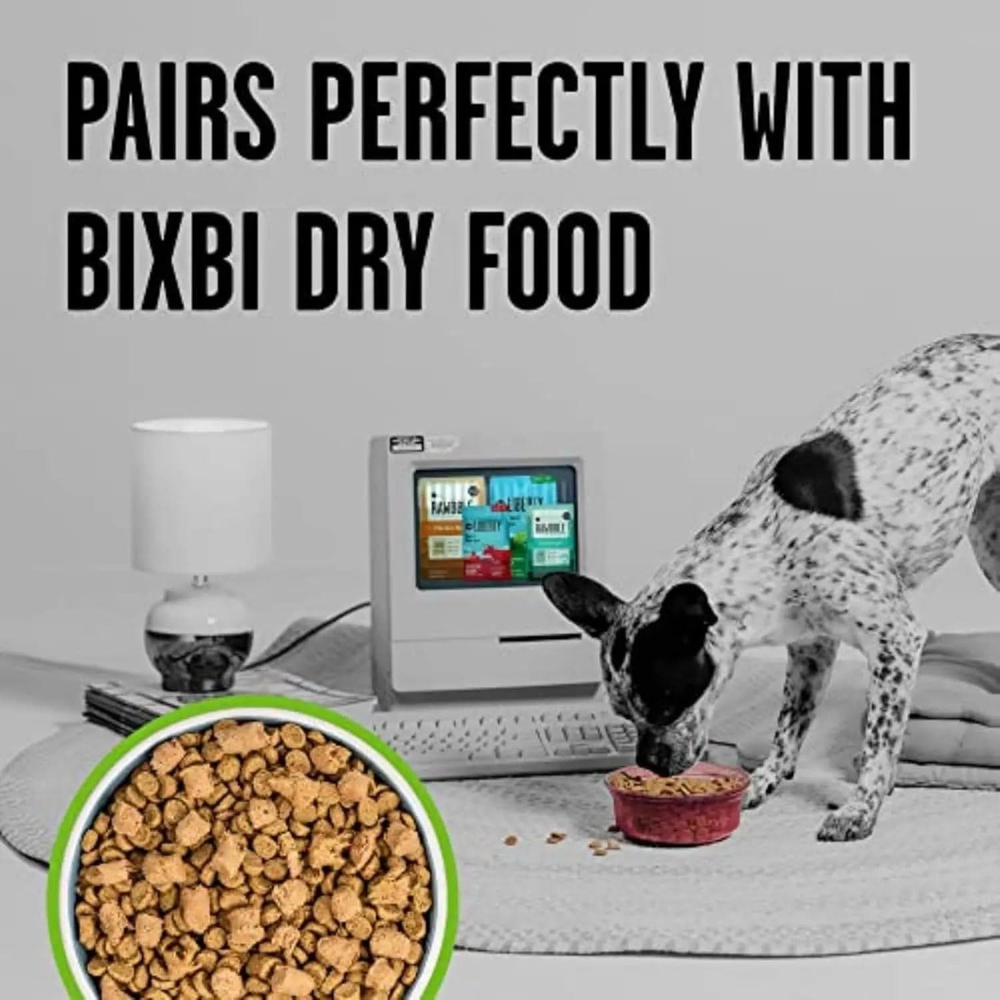 Rawbble Freeze-Dried Pork Recipe Dog Food, 26 Oz - 97% Meat and Organs, No Fillers - Versatile Raw Dog Food for Meals, Treats, or Food Toppers - Crafted in Small Batches in the USA