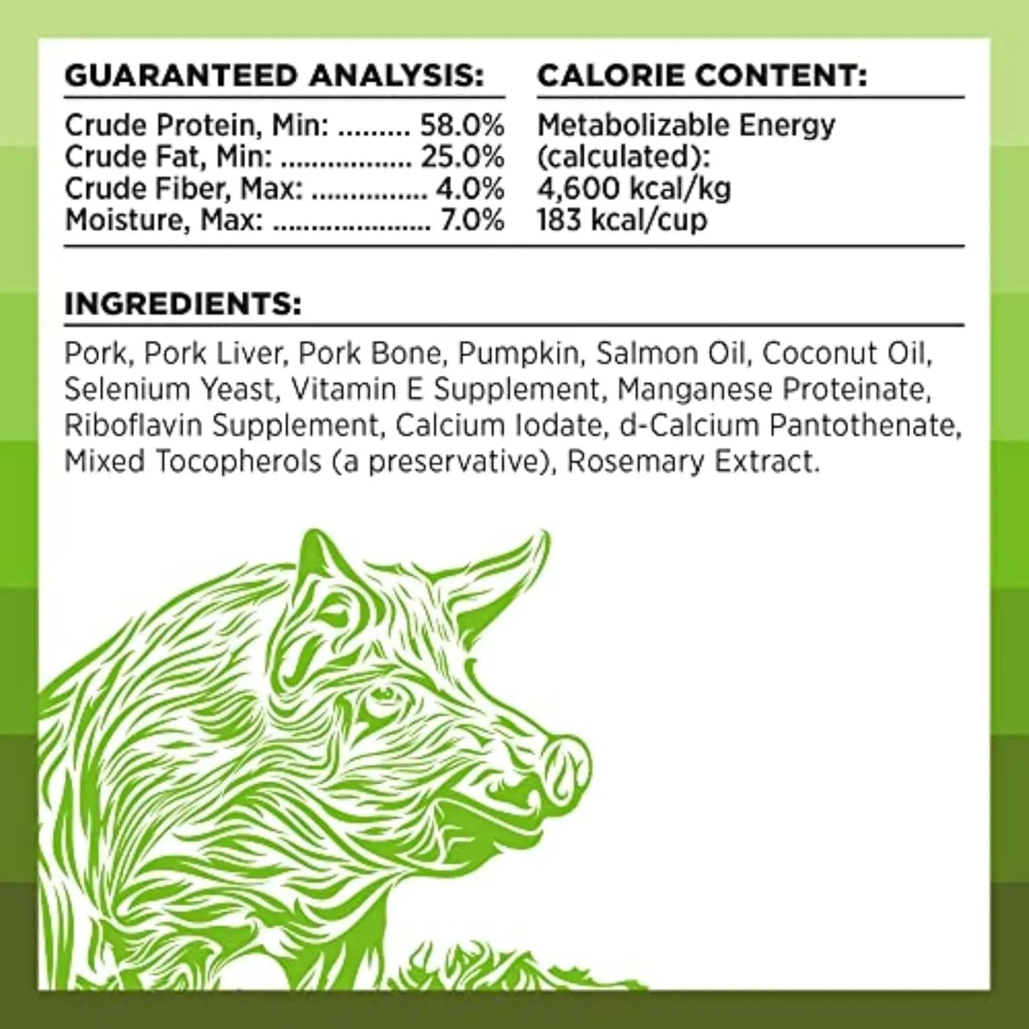 Rawbble Freeze-Dried Pork Recipe Dog Food, 26 Oz - 97% Meat and Organs, No Fillers - Versatile Raw Dog Food for Meals, Treats, or Food Toppers - Crafted in Small Batches in the USA