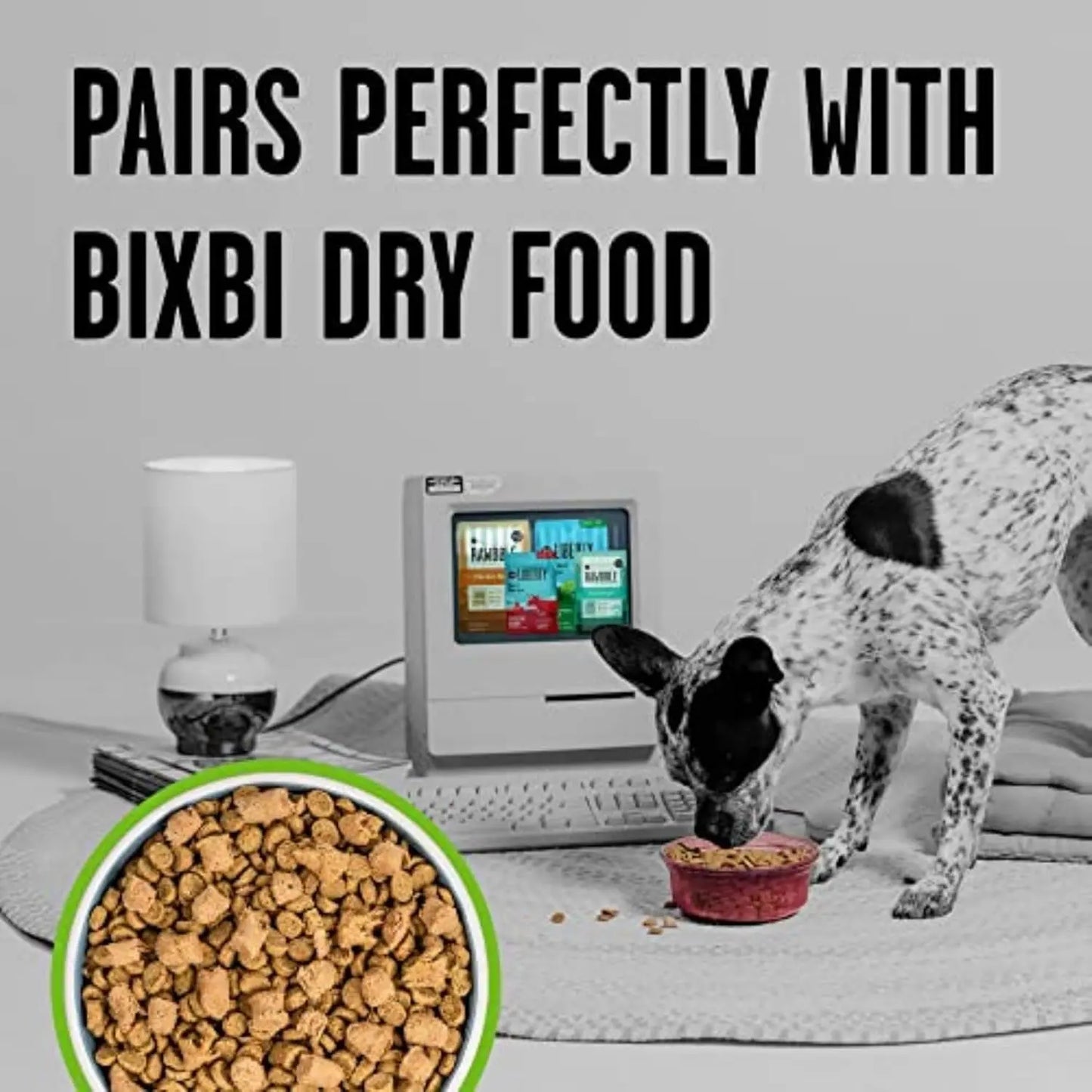 Rawbble Freeze-Dried Pork Recipe Dog Food, 12 Oz - 97% Meat and Organs, No Fillers - Versatile Raw Dog Food for Meals, Treats, or Food Toppers - Made in the USA in Small Batches