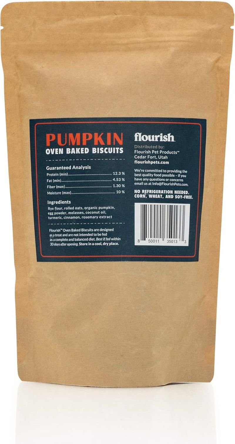 Pets Organic Pumpkin Dog Biscuits - All-Natural Treats, Made in the USA (Small Size)