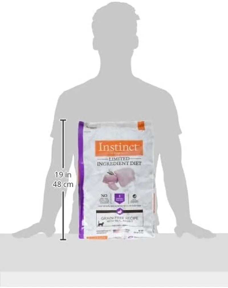 Limited Ingredient Diet Natural Dry Cat Food, Grain-Free Recipe with Real Rabbit, 10 lb Bag