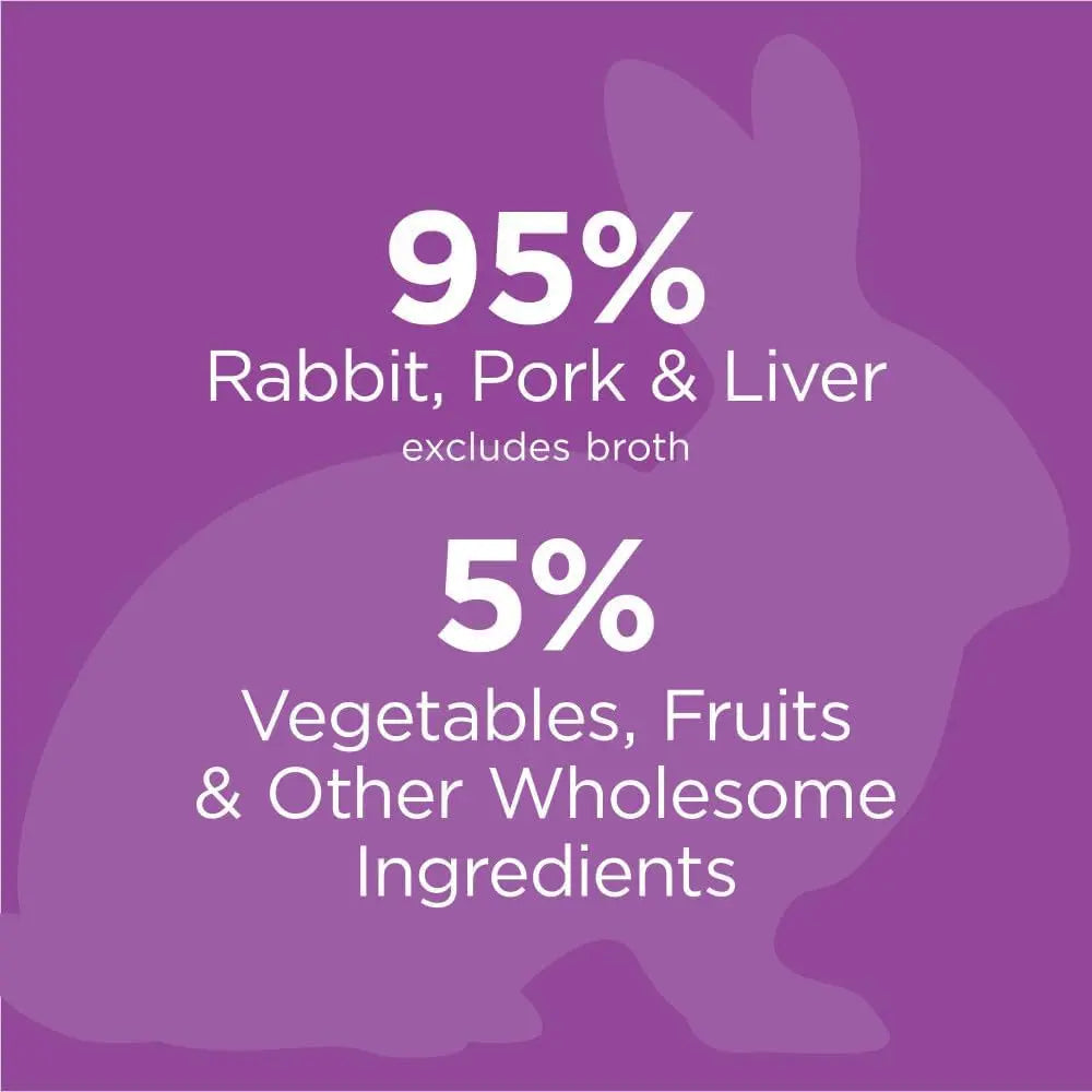 Original Grain-Free Real Rabbit Recipe Natural Wet Cat Food, 5.5 oz Cans (Case of 12)
