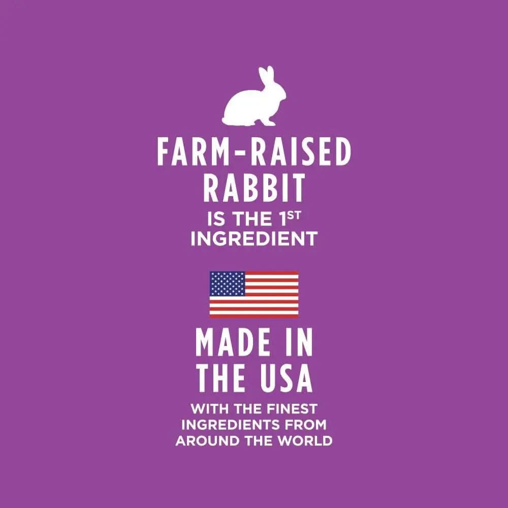 Original Grain-Free Real Rabbit Recipe Natural Wet Cat Food, 5.5 oz Cans (Case of 12)