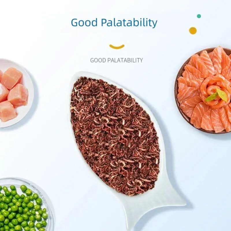 Yee Red Blood Worm Freeze Dried Artemia Salina Fish Food Feed for All Kinds of Tropical Aquarium Small Food