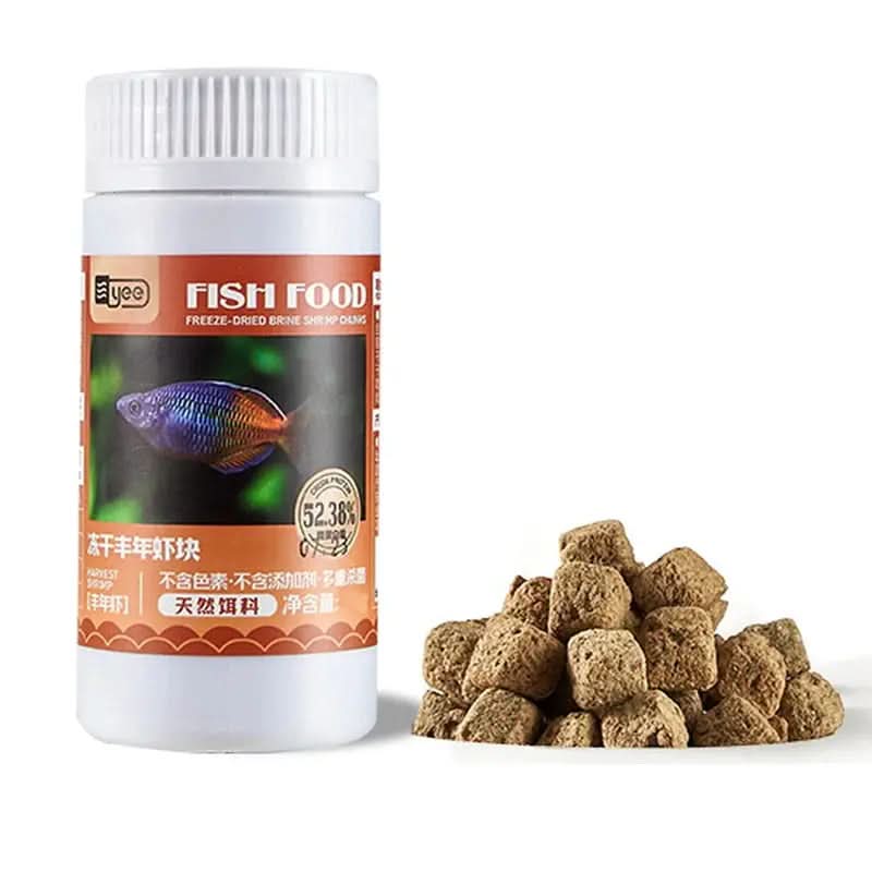 Yee Red Blood Worm Freeze Dried Artemia Salina Fish Food Feed for All Kinds of Tropical Aquarium Small Food