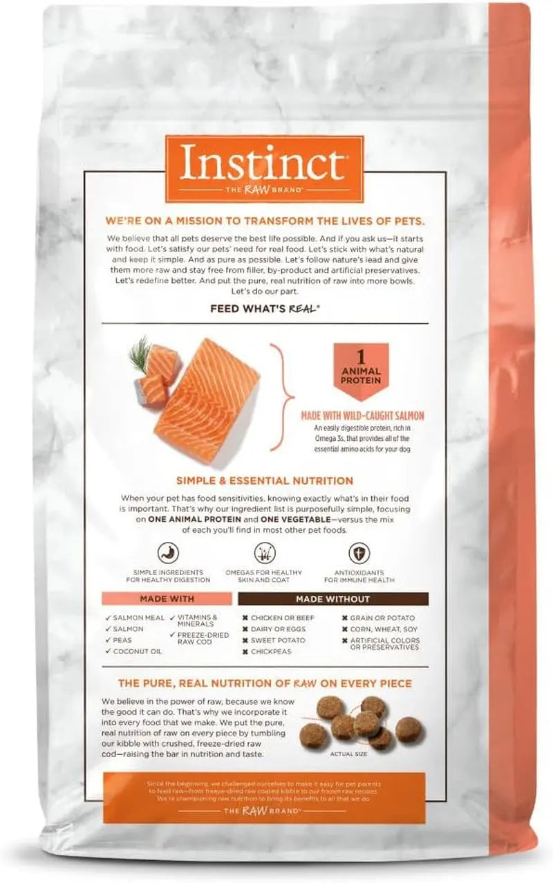 Limited Ingredient Diet Natural Grain-Free Dry Dog Food with Real Salmon, 20 lb Bag