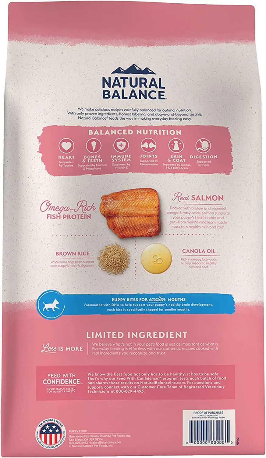 Limited Ingredient Puppy Dry Dog Food with Healthy Grains, Salmon and Brown Rice Recipe, 24 lb.