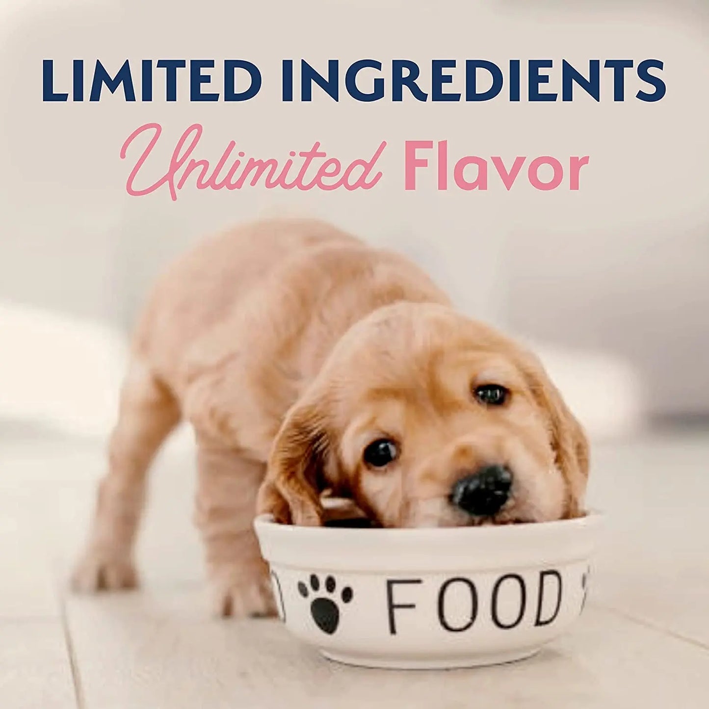 Limited Ingredient Puppy Dry Dog Food with Healthy Grains, Salmon and Brown Rice Recipe, 24 lb.