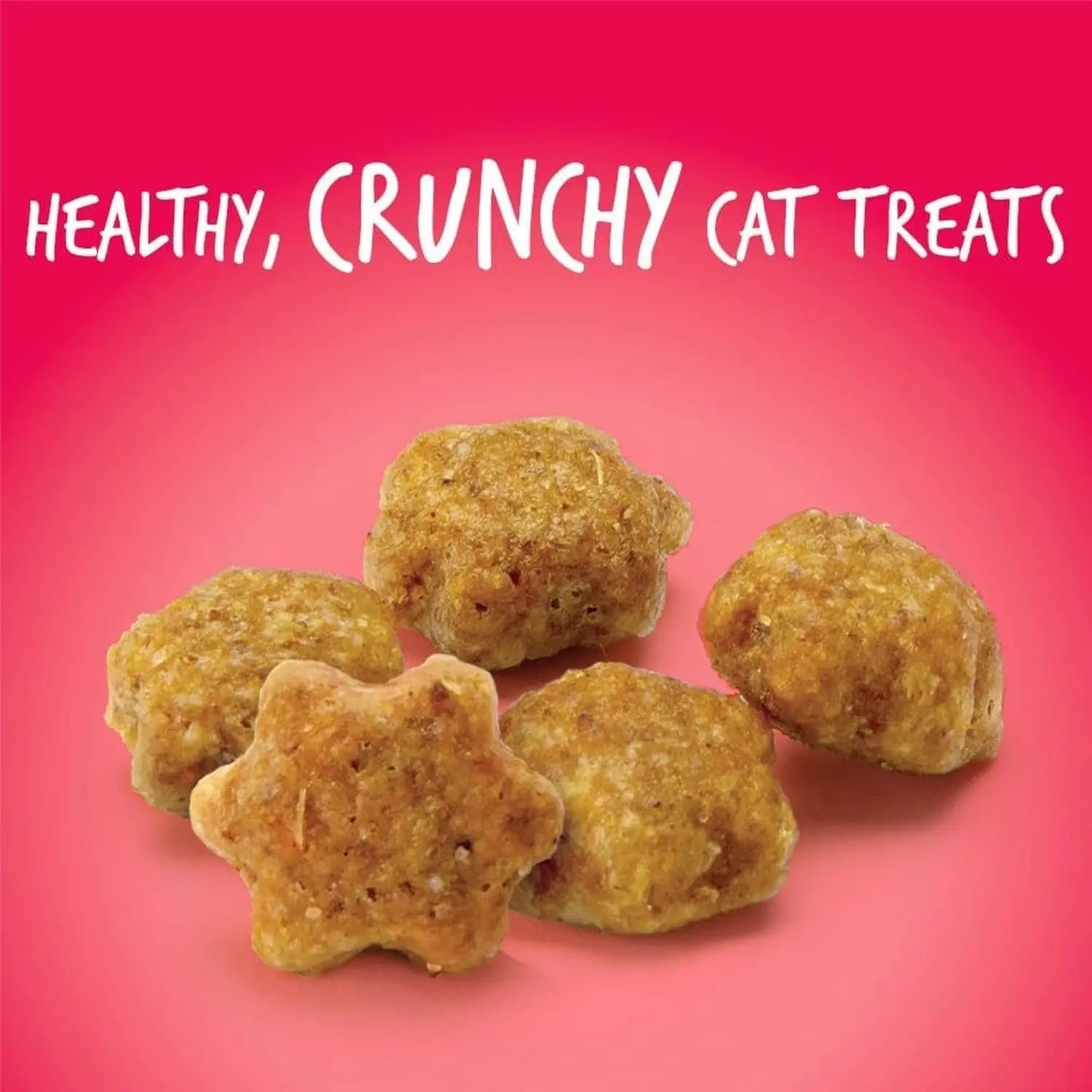 Crunchy Cat Treats - Healthy Low-Calorie Protein Snack with Real Salmon and Cranberry - 2.5 Ounces - Wheat, Corn, and Soy Free