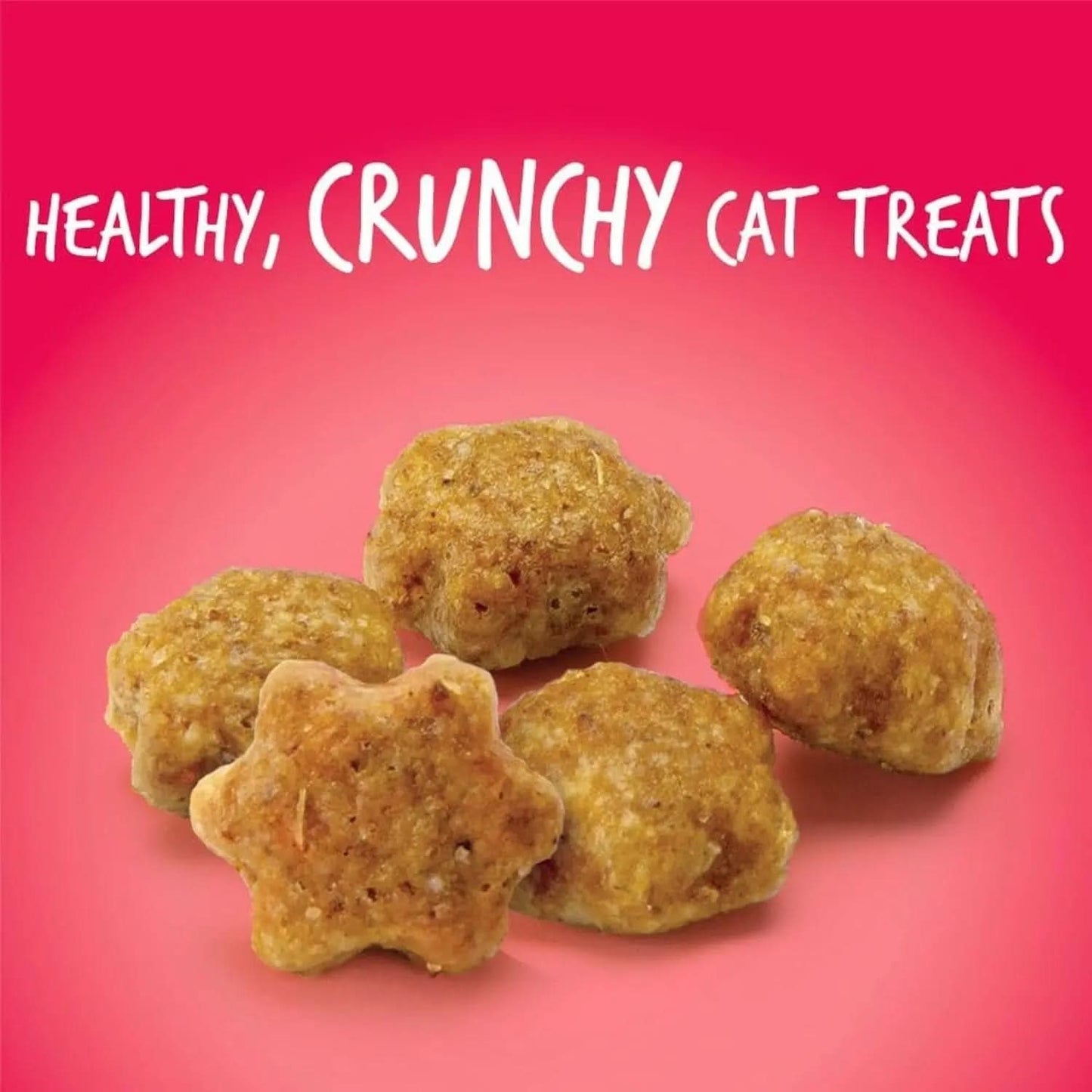 Crunchy Cat Treats - Healthy Low-Calorie Protein Snack with Real Salmon and Cranberry - 2.5 Ounces - Wheat, Corn, and Soy Free