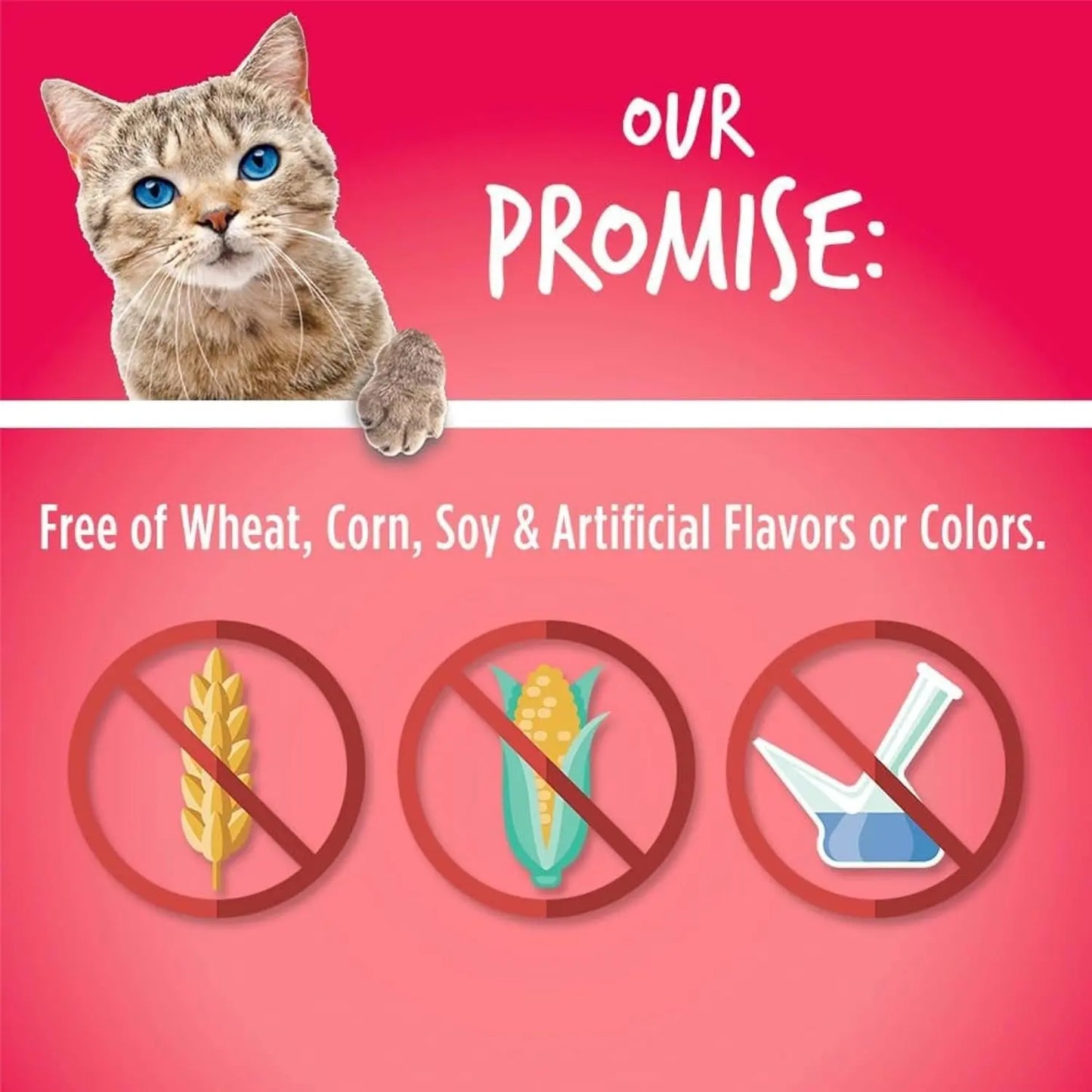Crunchy Cat Treats - Healthy Low-Calorie Protein Snack with Real Salmon and Cranberry - 2.5 Ounces - Wheat, Corn, and Soy Free