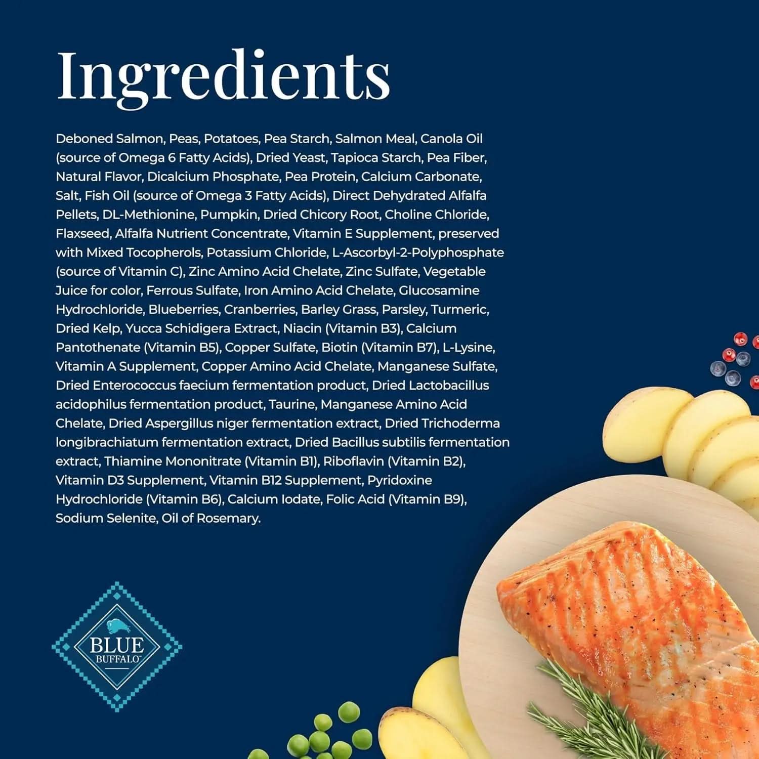 Basics Grain-Free Adult Dog Food, Limited Ingredient Diet, Salmon Recipe, 22 lb Bag