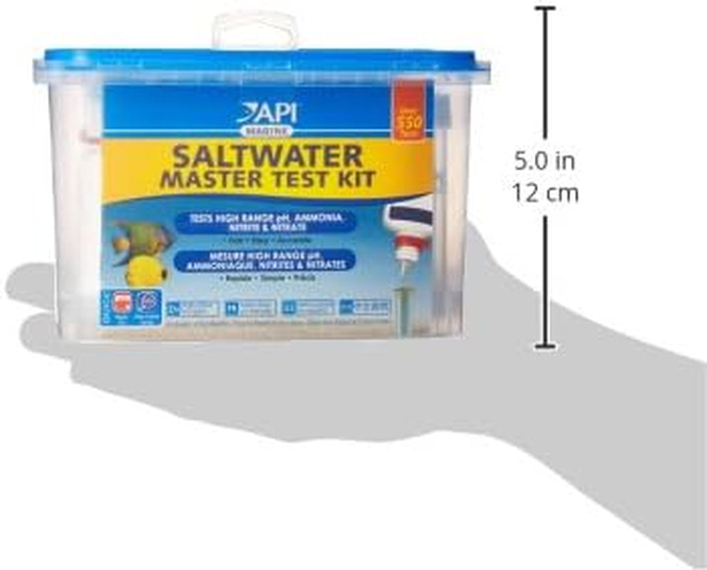 Saltwater Master Test Kit - Comprehensive 550-Test Water Quality Analysis for Saltwater Aquariums
