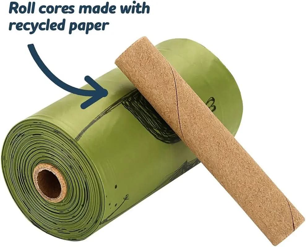 Biodegradable Dog Waste Bags - 360 Count, Extra Thick and Strong Eco-Friendly Refill Rolls with Dispenser
