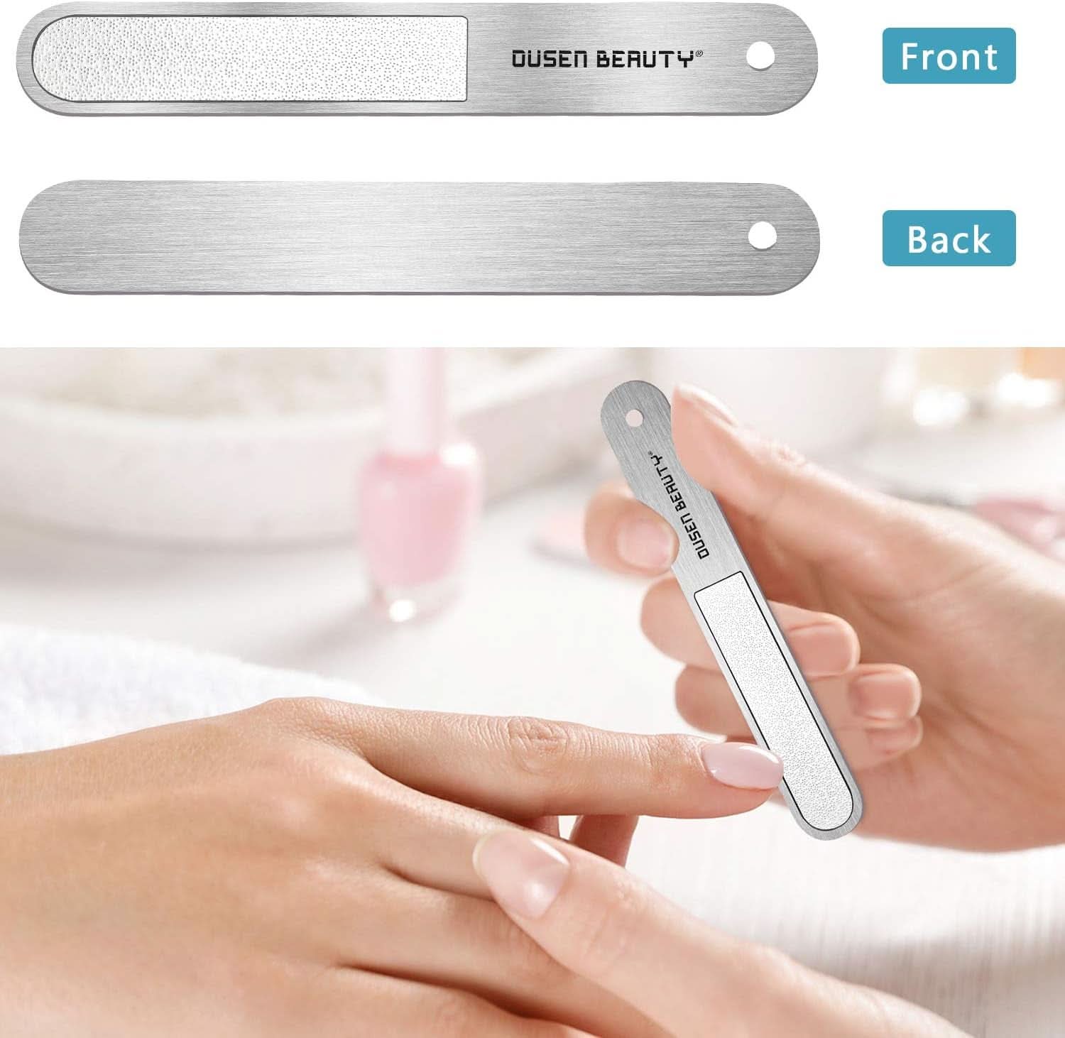 Professional Nail Clipper Set for Thick Nails - Extra Wide Jaw Stainless Steel Fingernail and Toenail Cutters with Nail File - Ideal for Seniors, Adults, Men, and Women