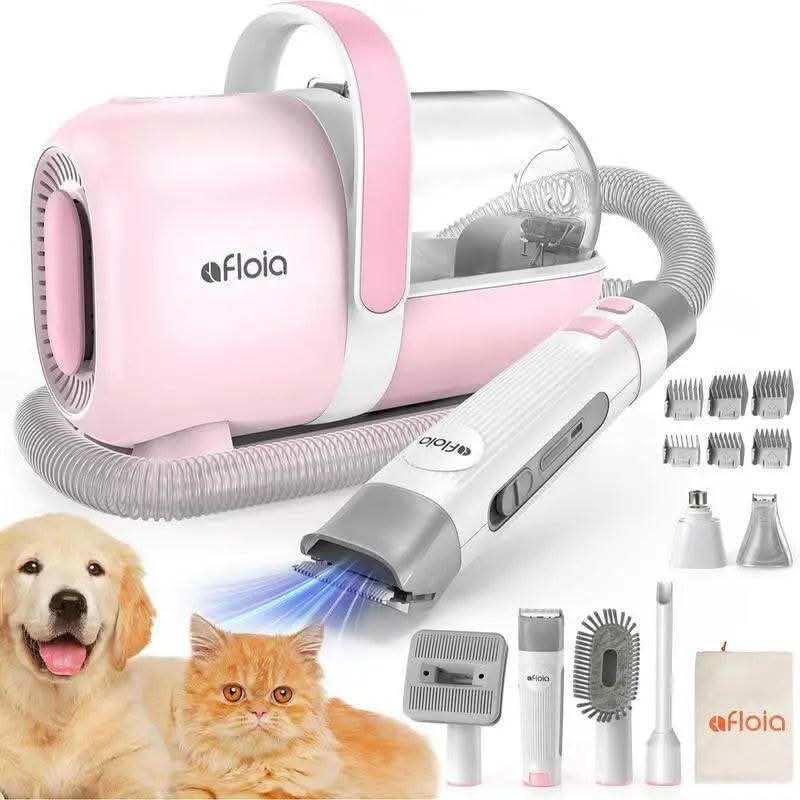【Limitedtimeflashsale】Afloia Dog Grooming Kit, Pet Grooming Vacuum & Dog Clippers & Dog Brush for Shedding with Vacuum Grooming Tools, Low Noise Dog Vacuum Hair Remover Pet Grooming Supplies
