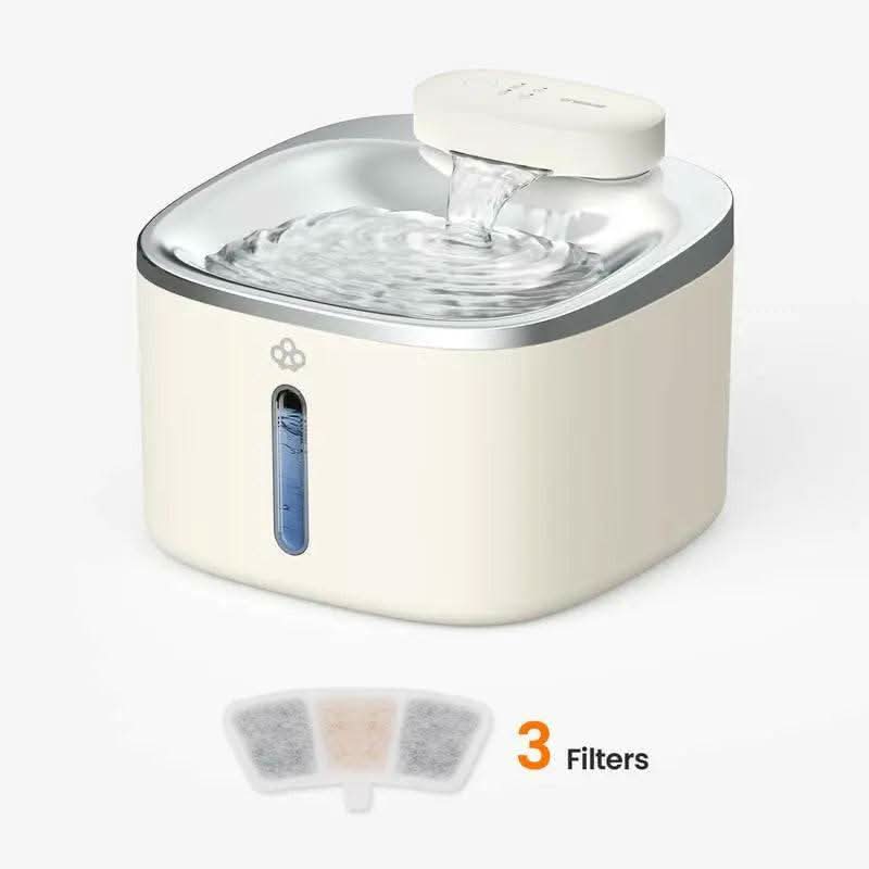 Oneisall Wireless & Stainless Steel Cat Water Fountain, 3.5L/118Oz Automatic Cat Water Fountain,304 Stainless Steel,Cordless & Rechargeable with Motion Sensor and Low Noise