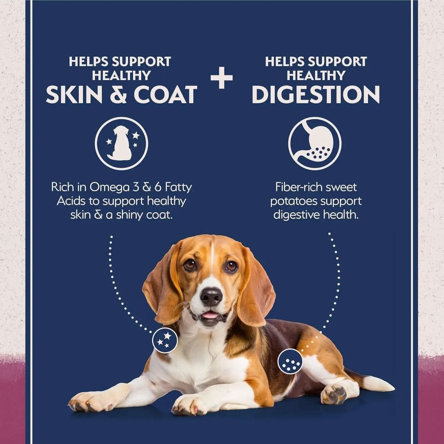 Limited Ingredient Adult Grain-Free Dry Dog Food, Sweet Potato & Venision Recipe, 4 lb