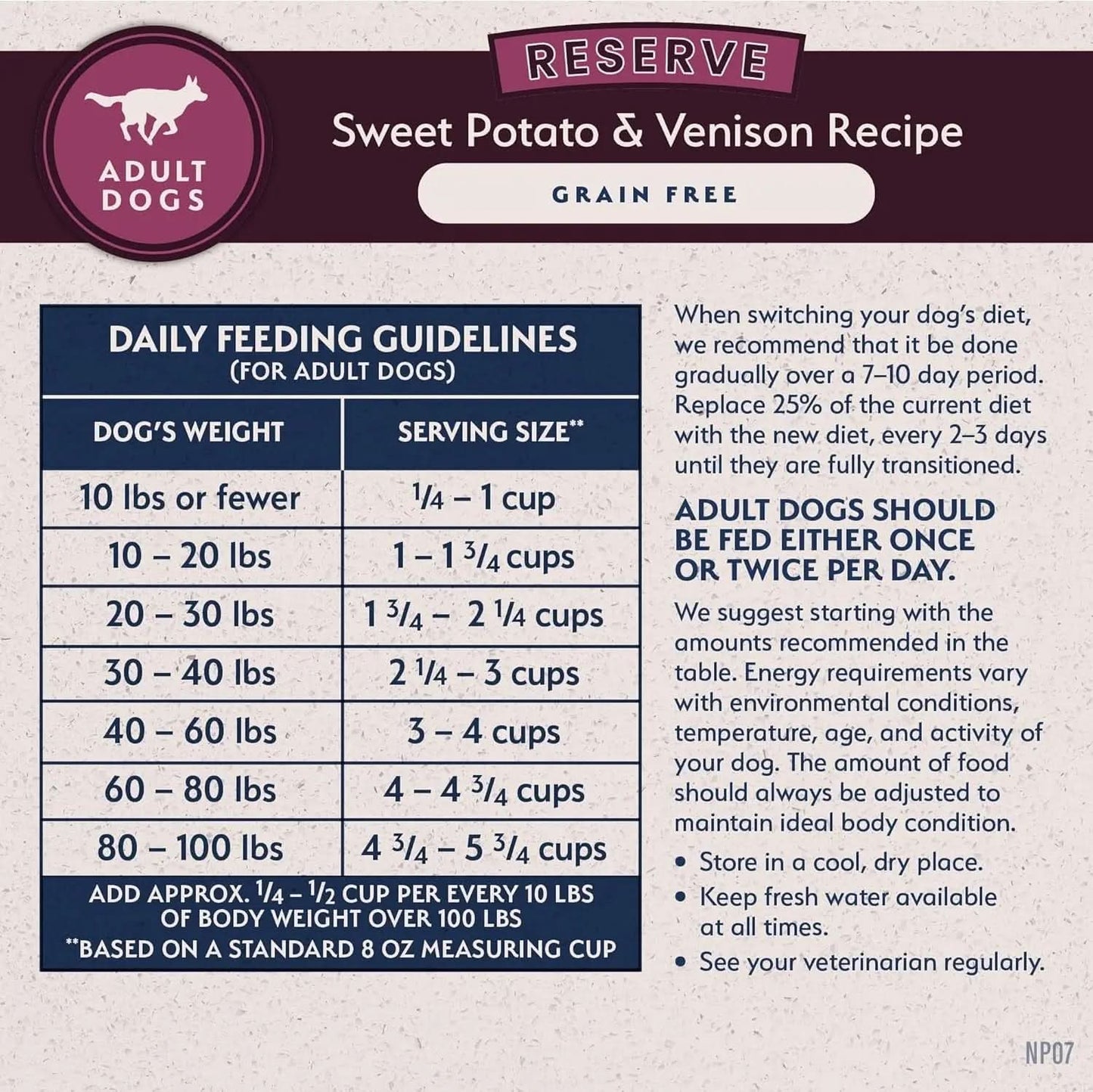 Limited Ingredient Adult Grain-Free Dry Dog Food, Sweet Potato & Venision Recipe, 4 lb