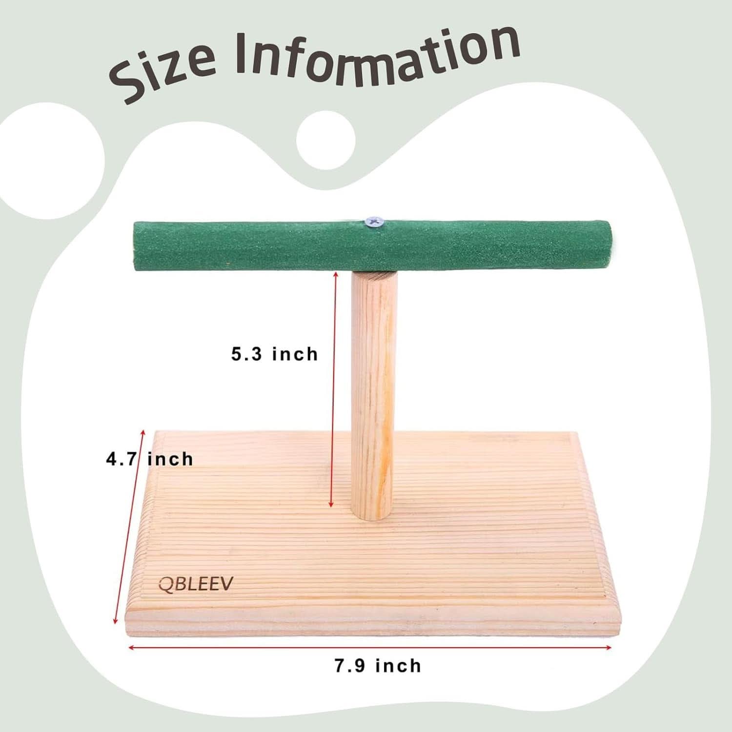 Portable Bird Play Stand and Training Perch for Cockatiels, Conures, Parakeets, Finches, and Lovebirds