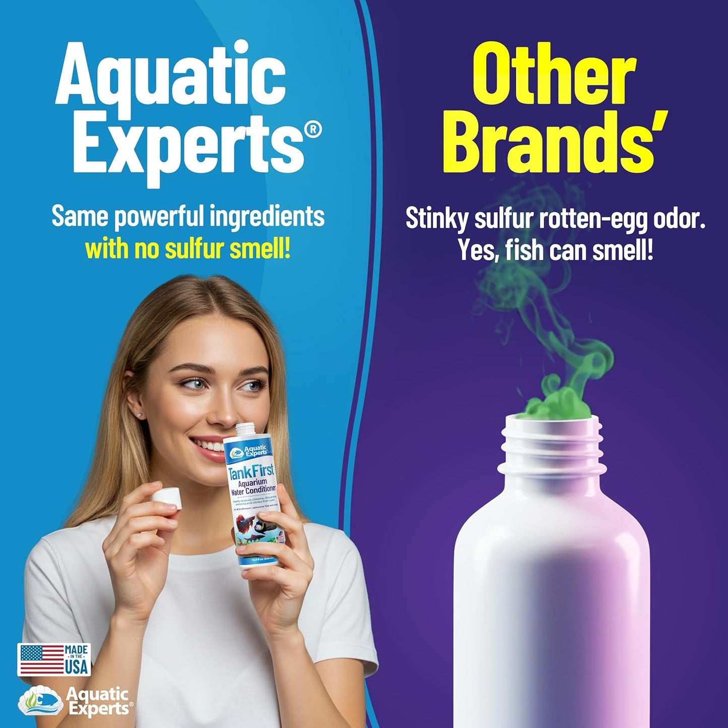 Tankfirst Complete Aquarium Water Conditioner - Effective Removal of Chlorine, Chloramines, and Ammonia Detoxification for Aquatic Environments (Regular, 500 mL)