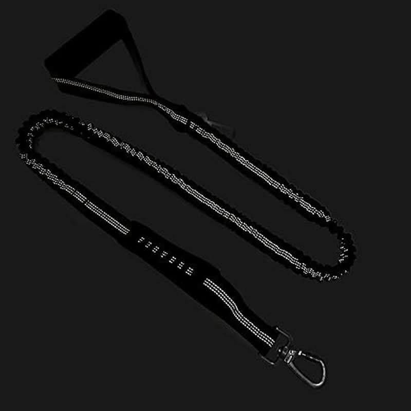 6FT Heavy-Duty Elastic Bungee Dog Leash with Shock Absorption, Padded Comfort Handle, and Traffic Handle for Medium and Large Dogs - Ideal for Training