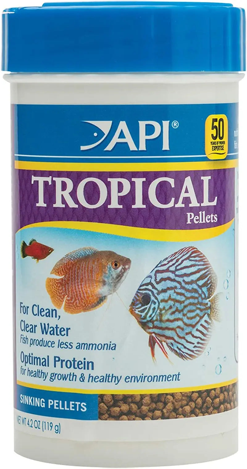Tropical Sinking Pellets Fish Food, 4.2 oz Container, Medium (823B)