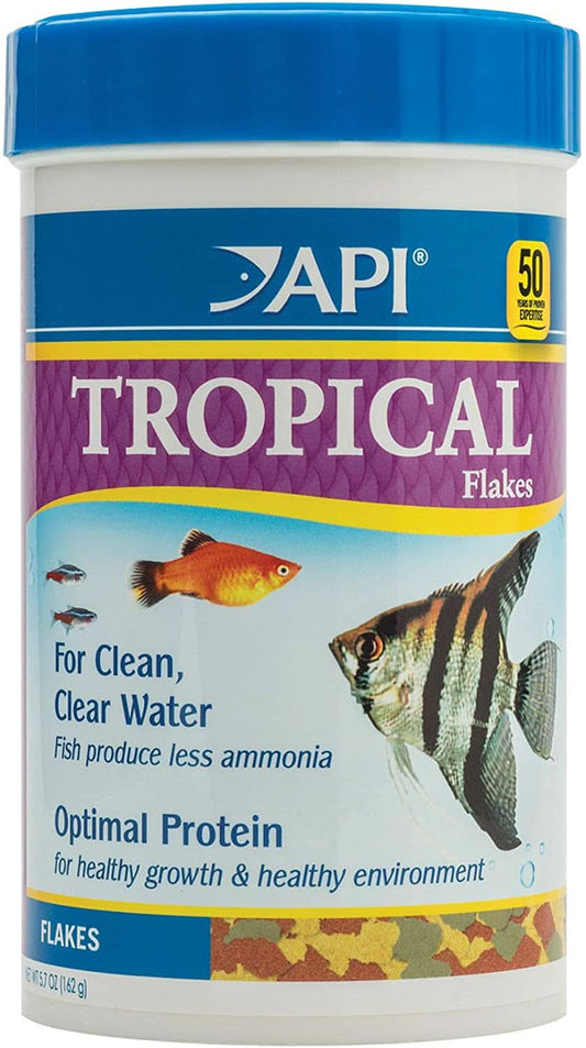 Tropical Flakes Fish Food - 5.7 Ounce Container