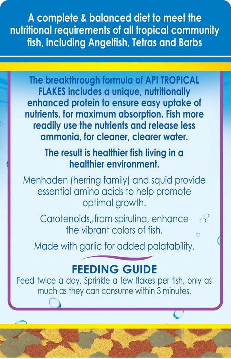 Tropical Flakes Fish Food - 5.7 Ounce Container