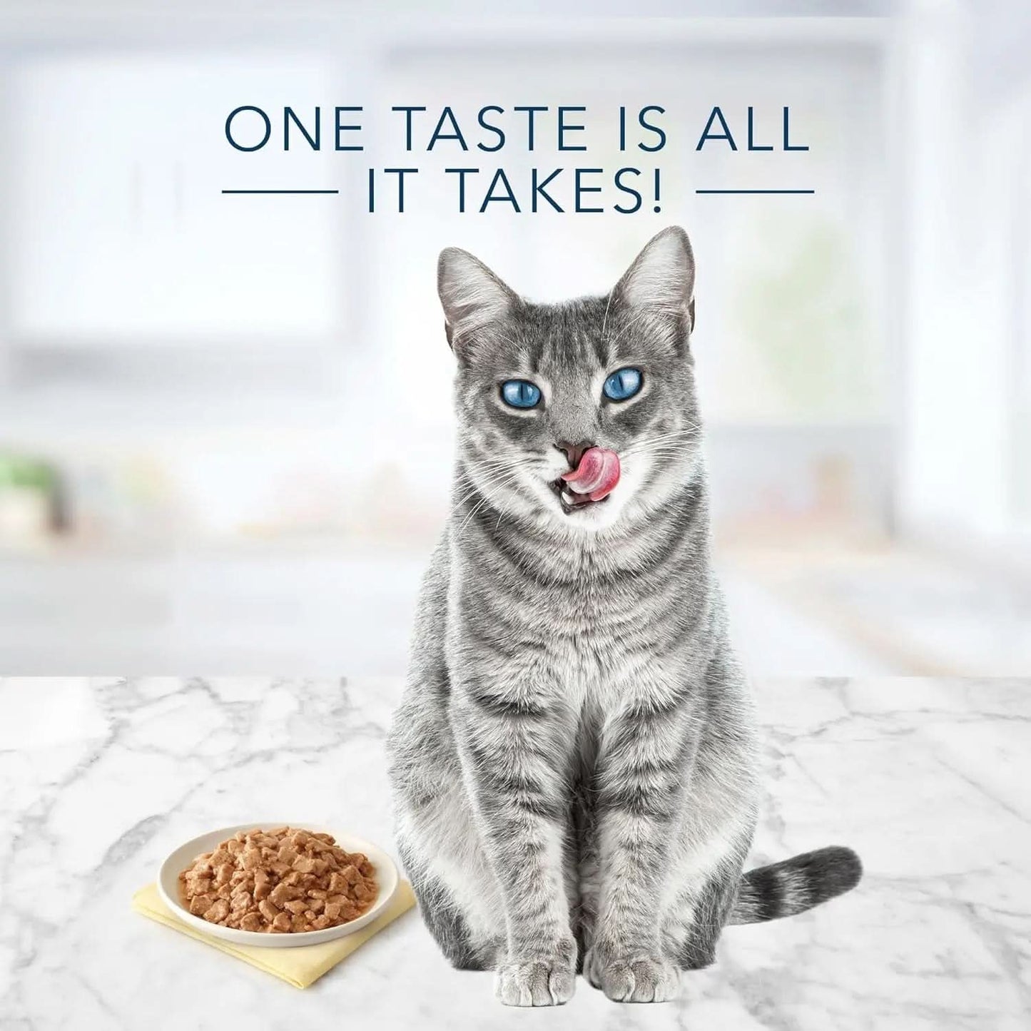 Tastefuls Flaked Tuna Entrée in Gravy Wet Cat Food, 5.5-Oz Cans (24 Count), Made with Natural Ingredients