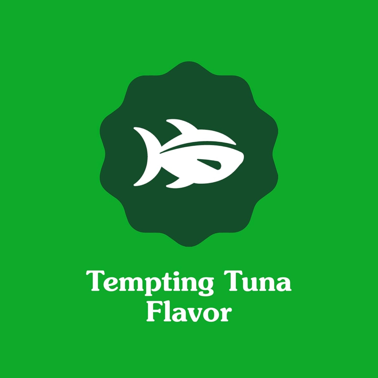 Feline Adult Dental Treats with Tempting Tuna Flavor, 9.75 Oz Tub