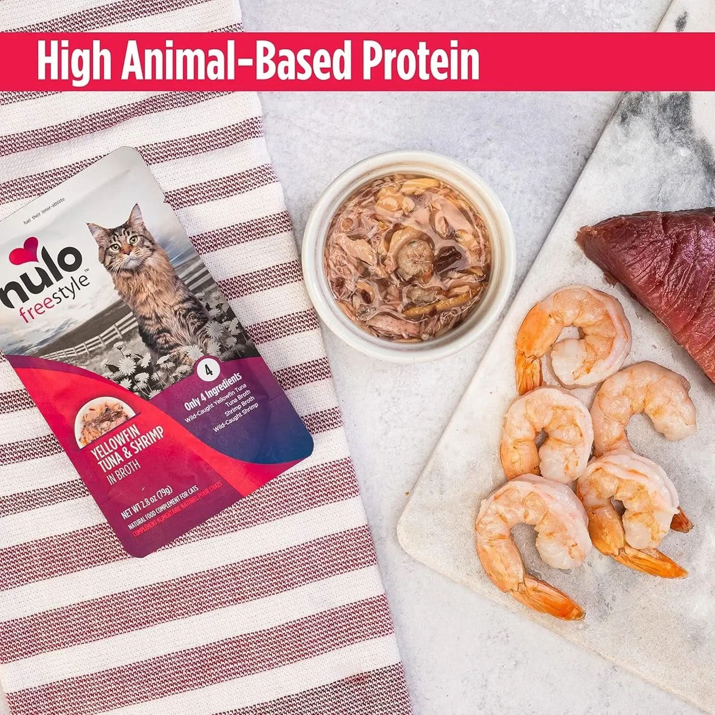 Freestyle Premium Grain-Free Wet Cat Food Pouch for Cats and Kittens, Enriched with Amino Acids for Heart Health and High Animal-Based Protein