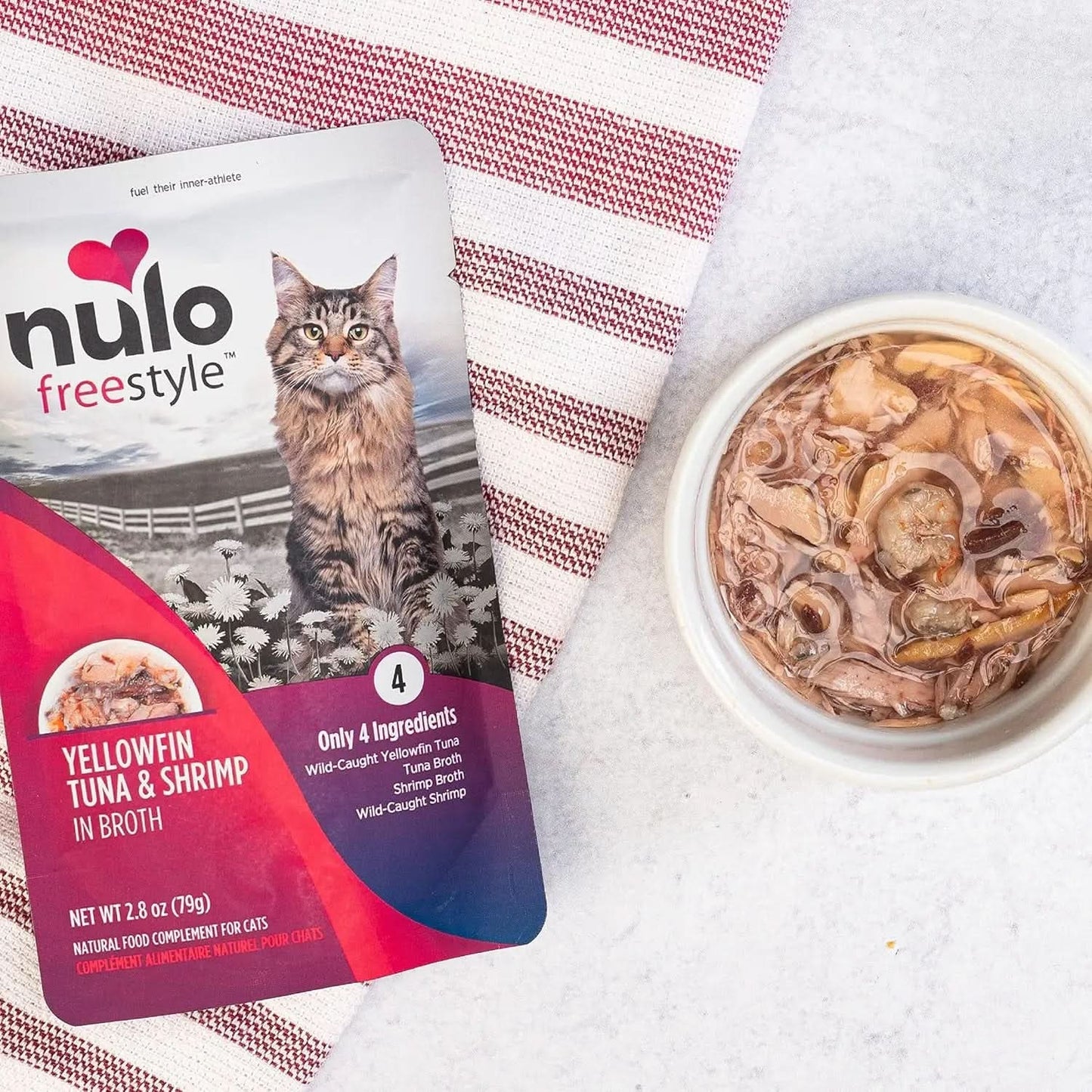 Freestyle Premium Grain-Free Wet Cat Food Pouch for Cats and Kittens, Enriched with Amino Acids for Heart Health and High Animal-Based Protein