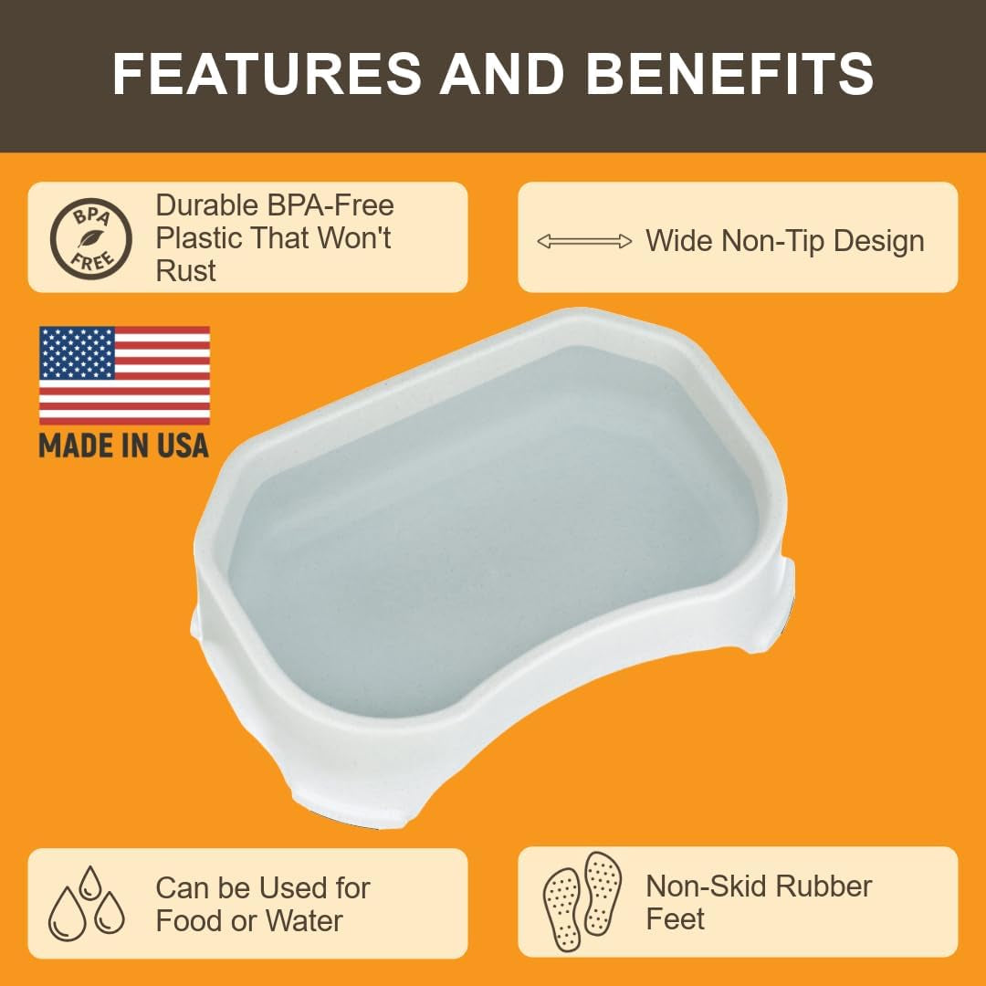Extra Large Outdoor Dog Water Bowl - 2.25 Gallon Capacity, Spill-Proof Design for Indoor or Outdoor Use, Vanilla Bean Finish