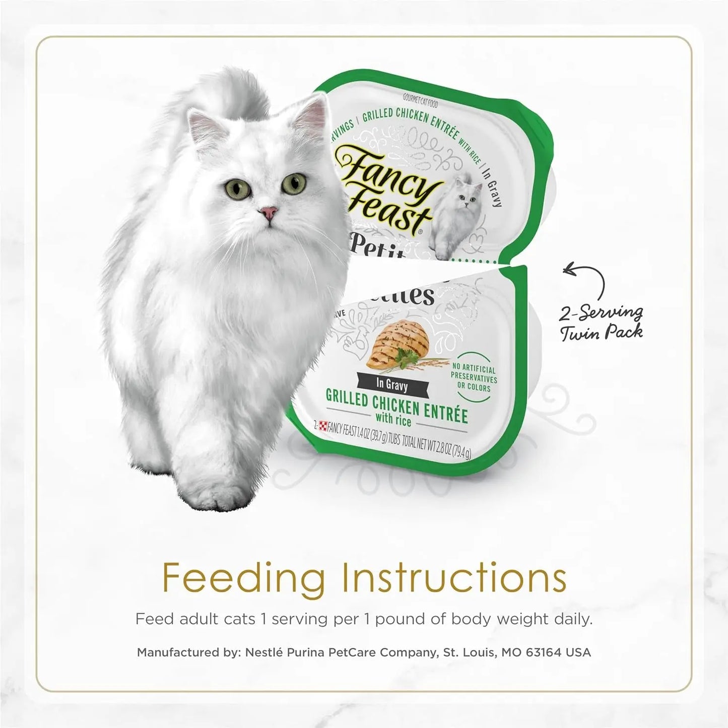 Purina Gourmet Wet Cat Food Variety Pack, Petites Gravy Collection, Break-Apart Tubs, 48 Servings (24 Pack, 2.8 Oz. Tubs)