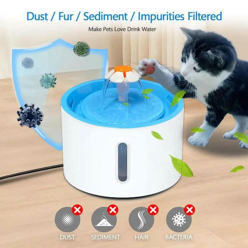 VAGAVA Cat Water Fountain, 1.6L/56Oz Bpa-Free Automatic Pet Drinking Fountain with Ultra Quiet Pump & Visible Water Level, Perfect Gift for Cats.