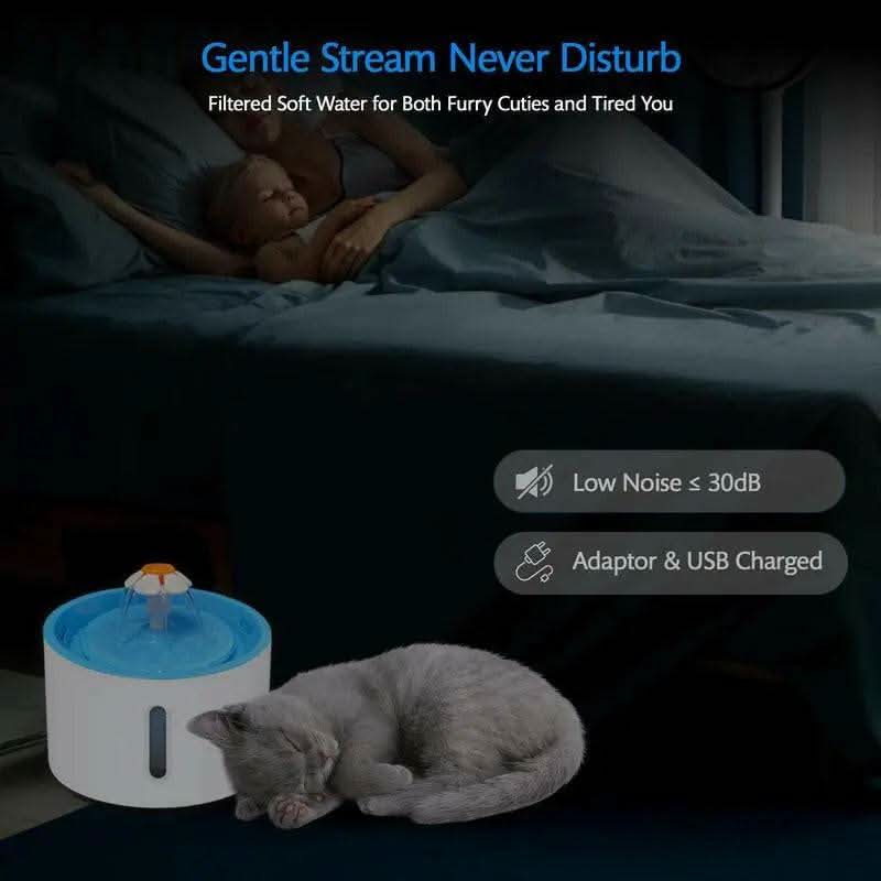 VAGAVA Cat Water Fountain, 1.6L/56Oz Bpa-Free Automatic Pet Drinking Fountain with Ultra Quiet Pump & Visible Water Level, Perfect Gift for Cats.