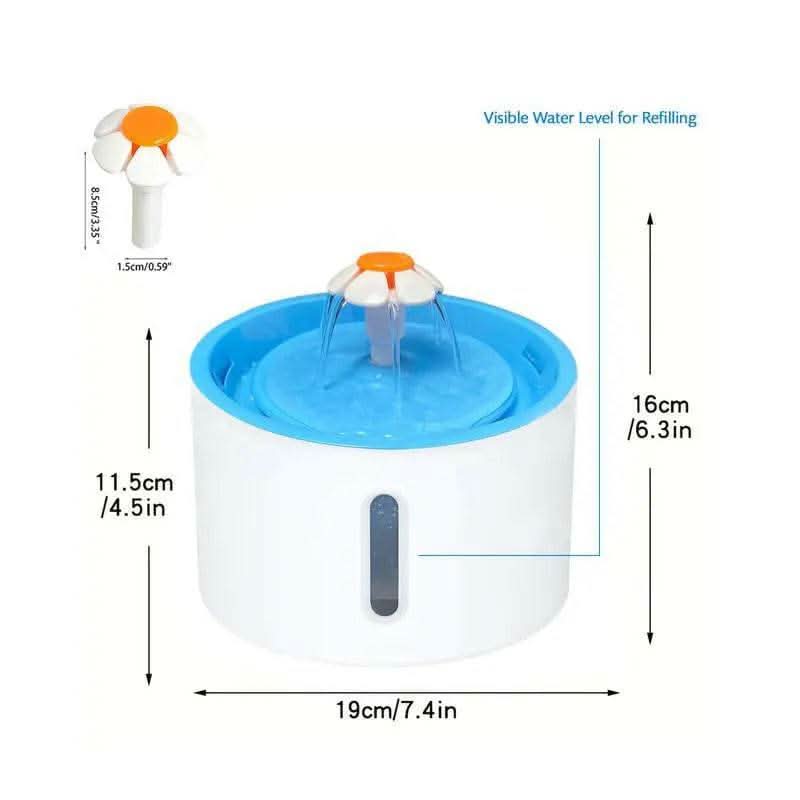 VAGAVA Cat Water Fountain, 1.6L/56Oz Bpa-Free Automatic Pet Drinking Fountain with Ultra Quiet Pump & Visible Water Level, Perfect Gift for Cats.