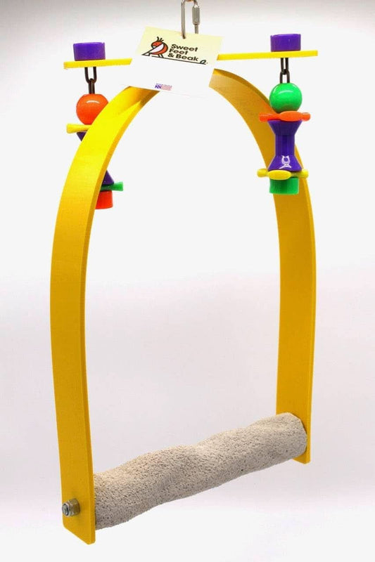 Small Whirly Bird - Engaging Cage Toy for Visual and Physical Stimulation - Safe, Non-Toxic Accessories for Large Birds