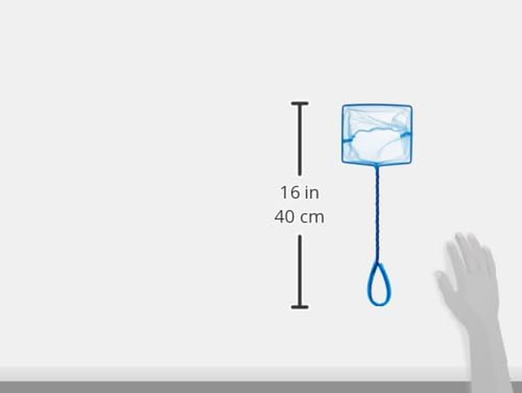 Blue Nylon Net with Handle for Aquarium Maintenance
