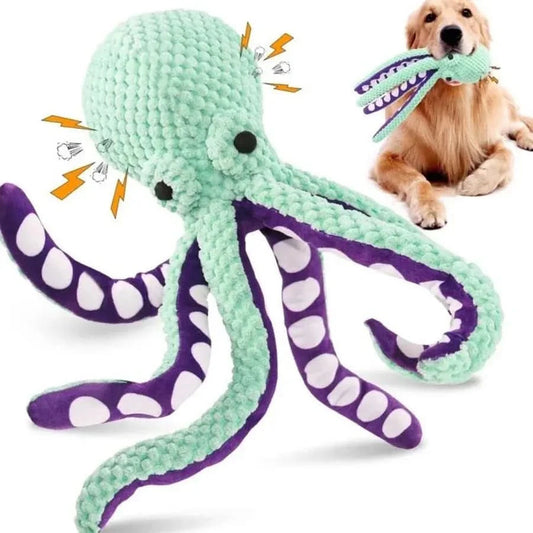 Plush Octopus Squeaky Toy – Perfect Boredom Buster for Dogs Shop1104555736 Store